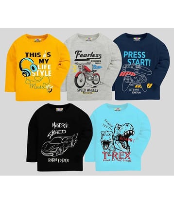 Kuchipoo Pack of 1 Boys Cotton Blend T-Shirt ( Multicolor 2 )