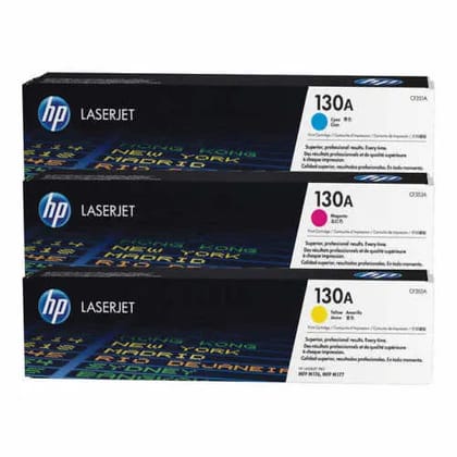 130A Black Cyan Yellow Magenta  Laser Toner Cartridge 130A Set of 4 Color Toner (HP-M176/M177)