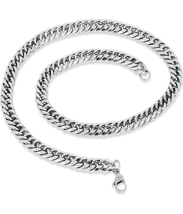 FASHION FRILL - Silver Plated Chain ( Pack of 1 )