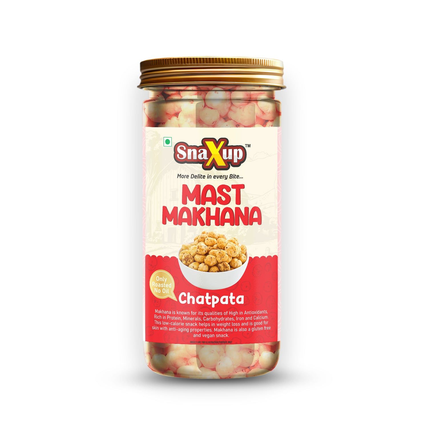 SnaXup Mast Makhana Chatpata 60Gm