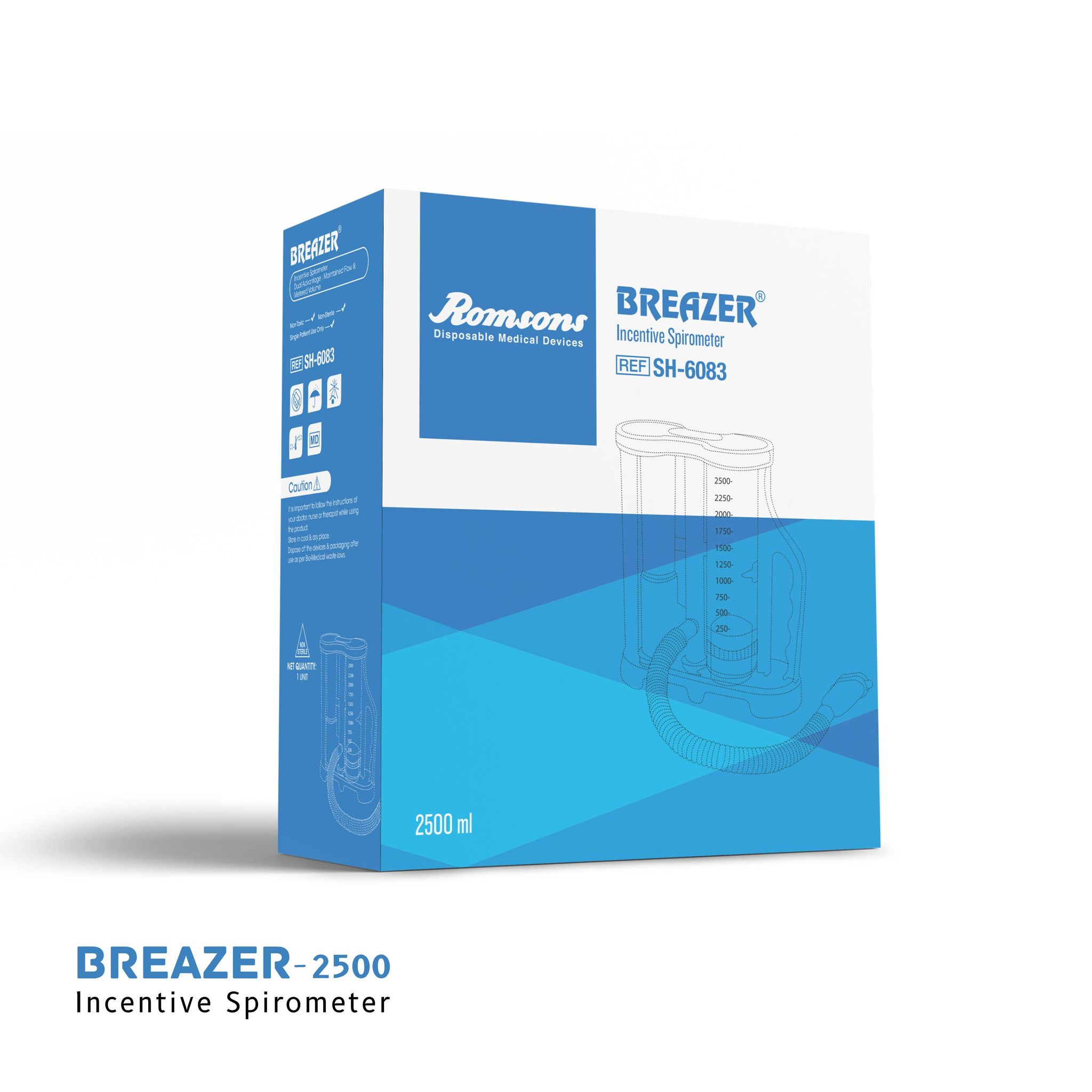 Breazer 2500 Volumetric Respiratory Exerciser