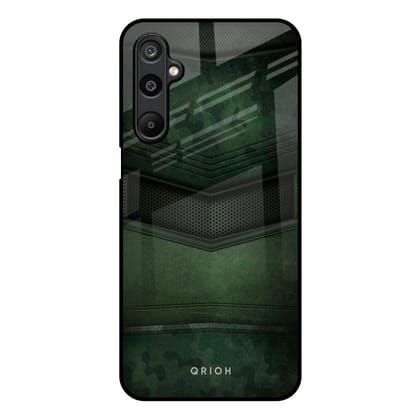 Green Leather Glass Case for Samsung Galaxy M16 5G