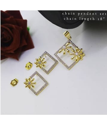 Sunhari Jewels - Golden Pendant set ( Pack of 1 )