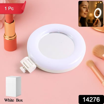 Rechargeable LED Selfie Ring Light for Mobile and Makeup Use (1 Pc)