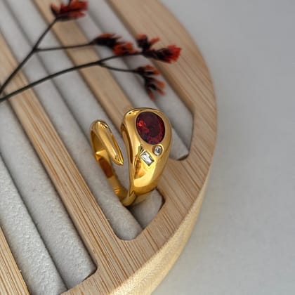 Ruby Orbit Ring