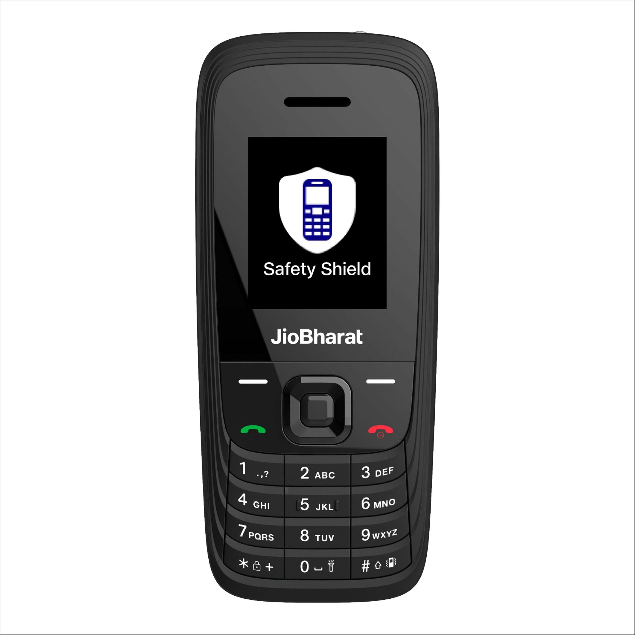 JIO JioBharat V4 4G Keypad Phone with Safety Shield Feature, JioTV, JioHotstar, JioSaavn, JioPay (UPI & SoundPay), LED Torch, Digital Camera, 1000mAh Battery | Black | Locked Network JIO JioBharat V4 4G Keypad Phone with Safety Shield Feature, JioTV, Jio