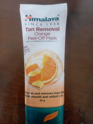 Himalaya since 1930 tan removal orange peel off mask 