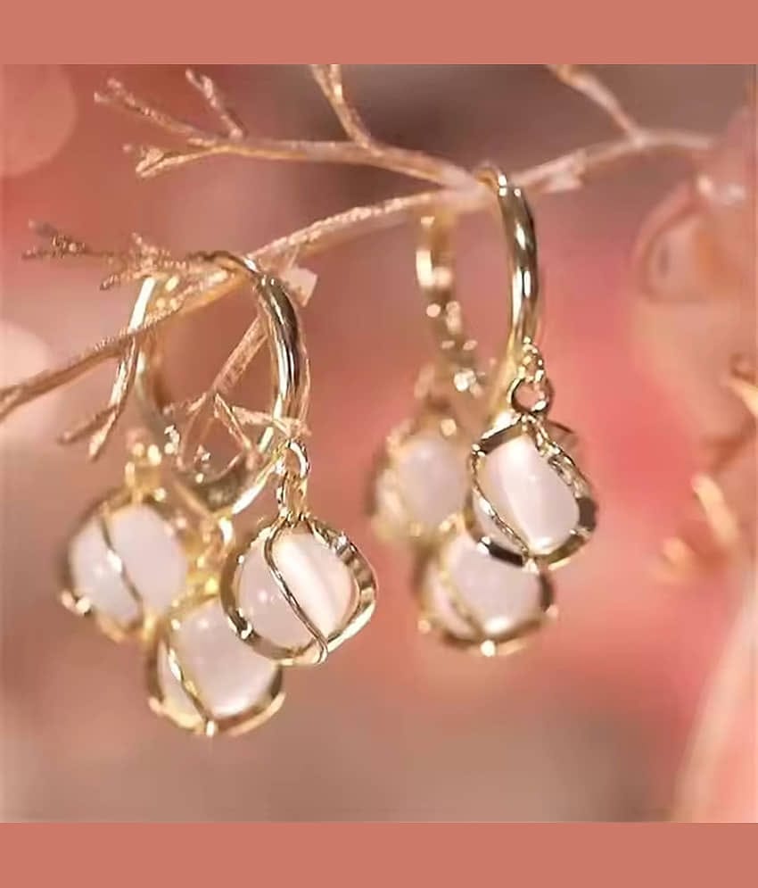 Thrillz Gold Drop Earrings ( Pack of 2 )