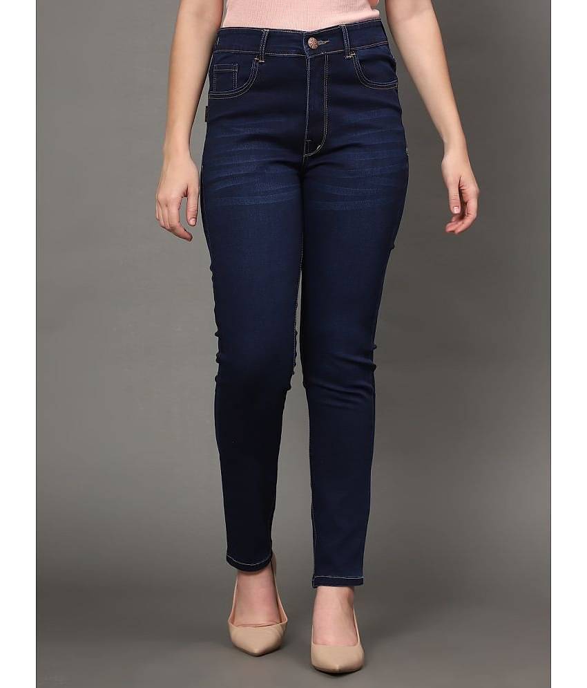 AngelFab - Blue Denim Skinny Fit Women's Jeans ( Pack of 1 )
