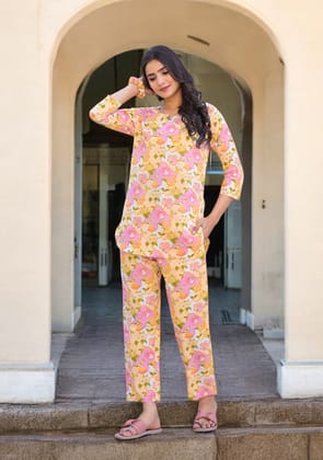 Pastel Garden Night Suit-S