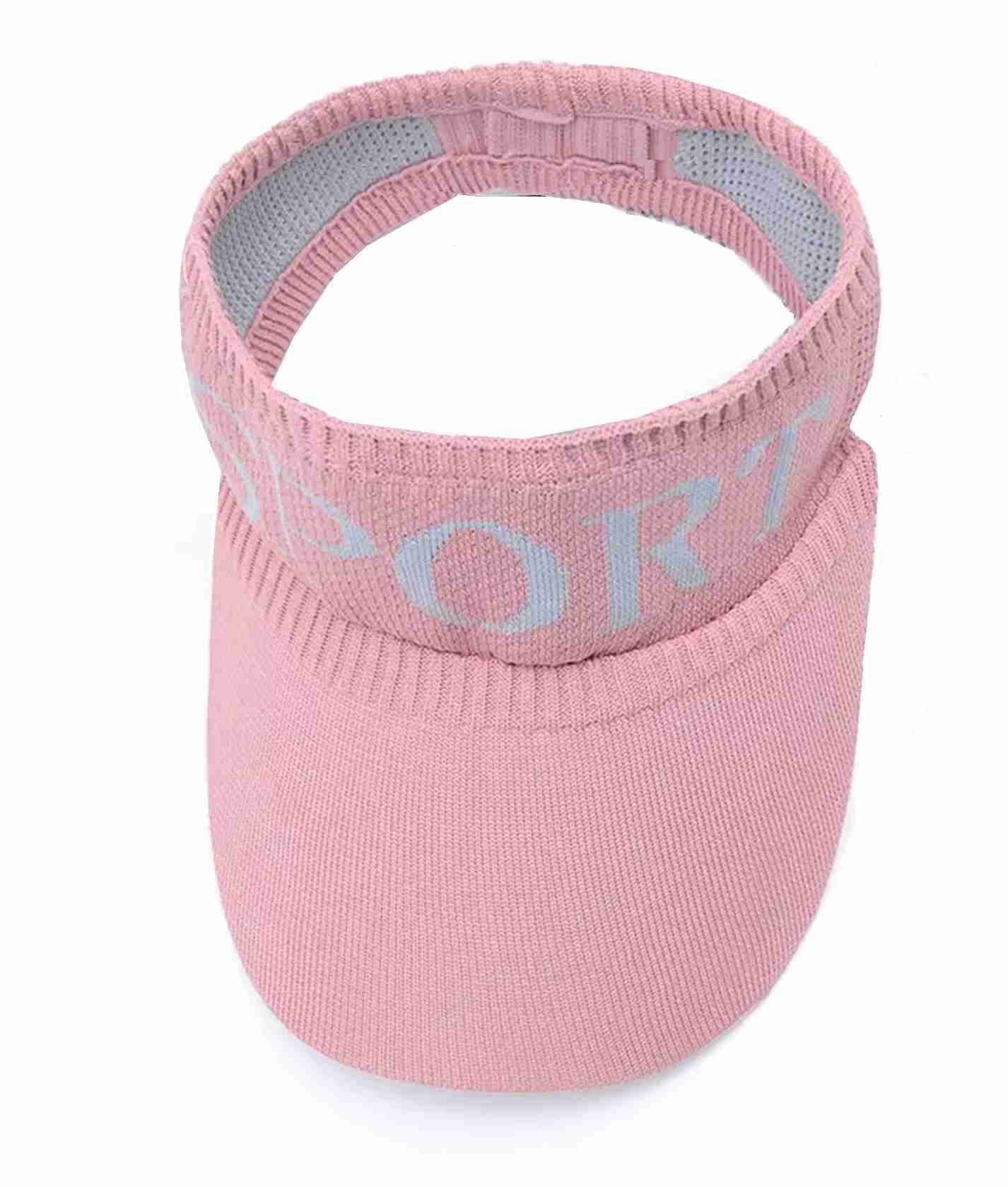 Tennis Golf Half Visor Hats And Caps For Men Pink Color