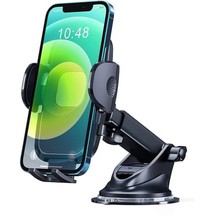 Universal Car Mobile Holder Mount with Adjustable Arm & 360 Rotation for Dashboard & Windshield