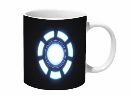 Multicolor Iron Man Heart Arc Reactor Ceramic Mug