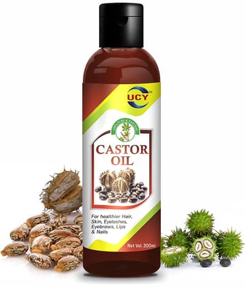 UCY Pure Castor Oil for Hair and Skin 200 mL