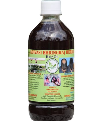 ADIVASI BHRINGRAJ HERBALS - Anti Hair Fall Bhringraj Oil 500 ml ( Pack of 1 )