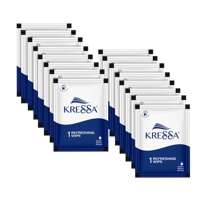 Kressa Refreshing and Cleansing Wet Wipes | PH Balanced | 1 X 50 pouch (50), Multicolour Kressa Refreshing and Cleansing Wet Wipes | PH Balanced | 1 X 50 pouch (50), Multicolour - Multicolour