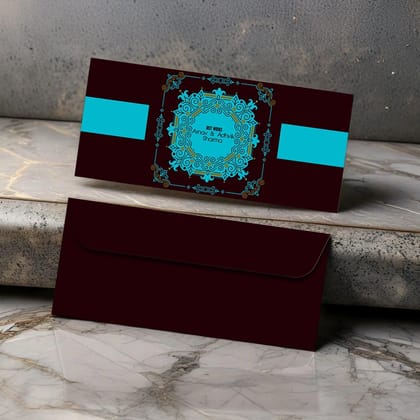 Personalised Money Envelopes - Brown Aztec Theme - Set of 20