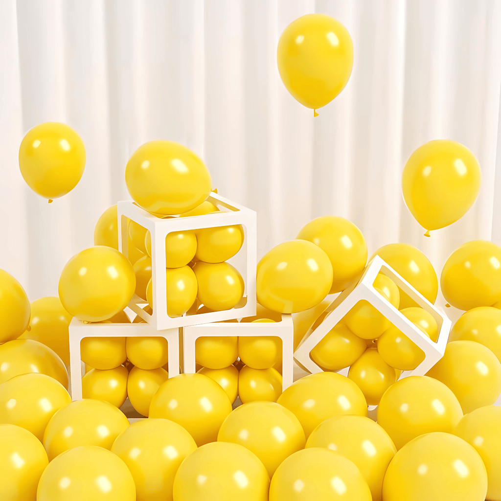 Yellow Latex Balloons 10" - 50PC - Party and Festive Needs | Buy online on ZillyBuy