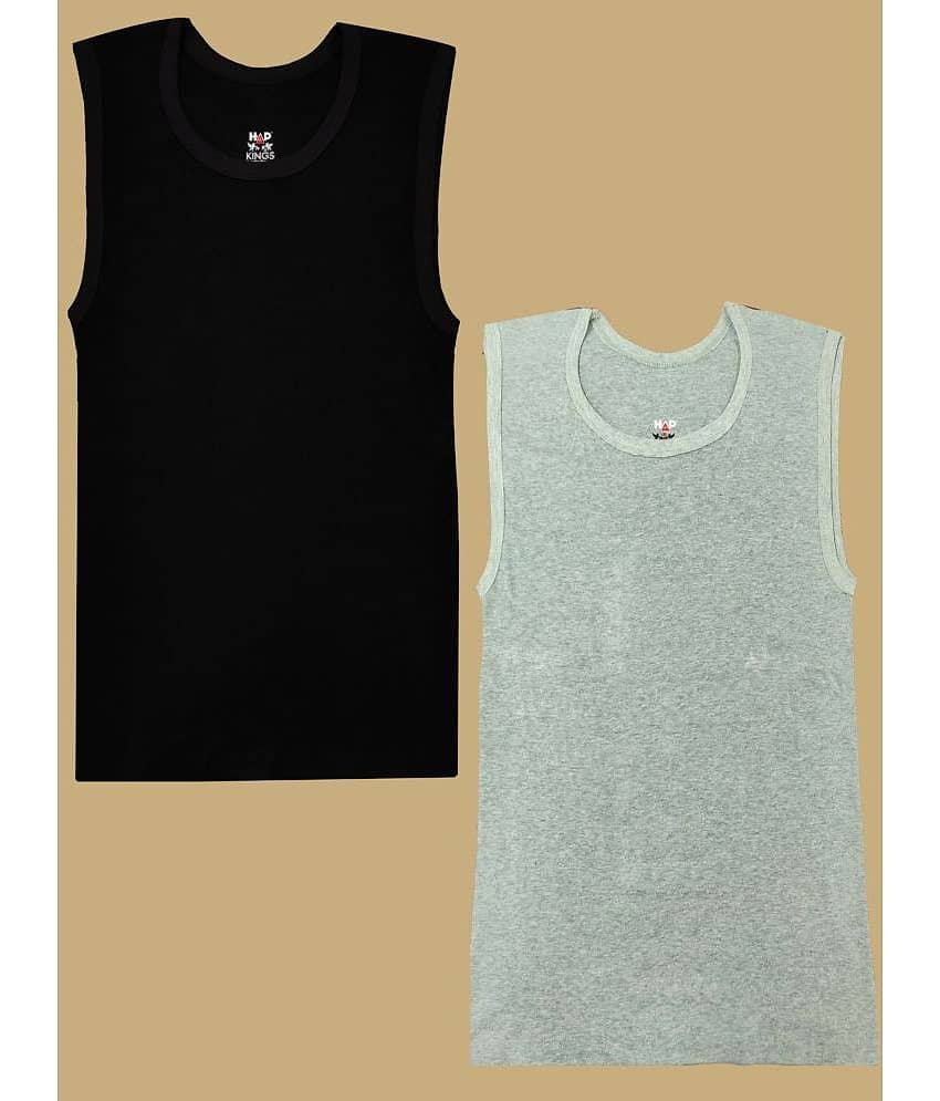 Hap Kings Pack of 2 Boys Cotton ( Multicolor )