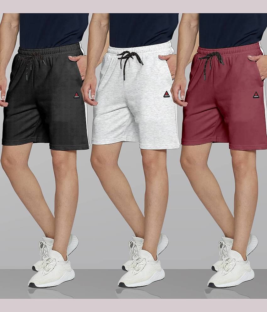 Ardeur Multi Cotton Blend Men's Shorts ( Pack of 3 )