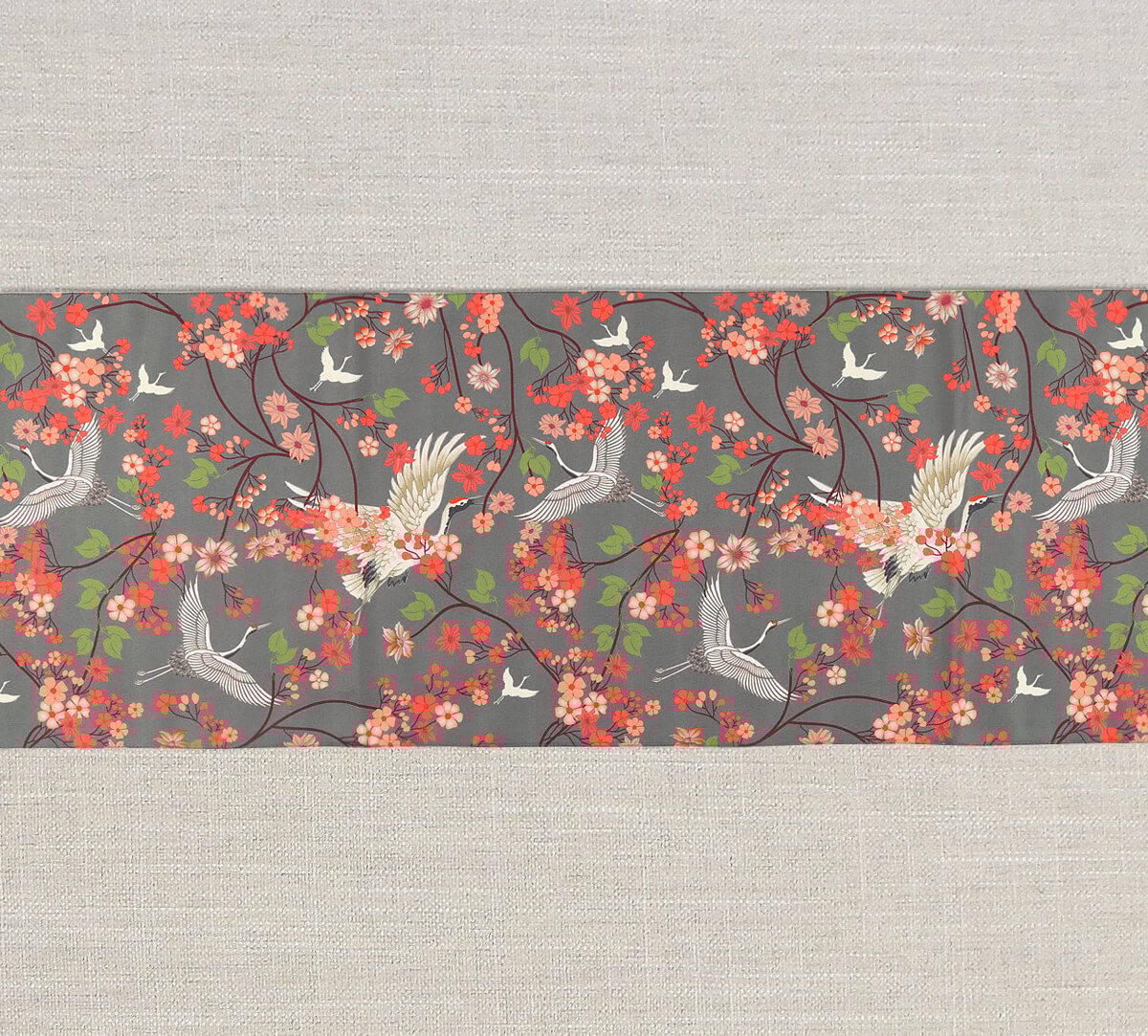 India Circus Flight Of Cranes 56 X 14 Table And Bed Runner