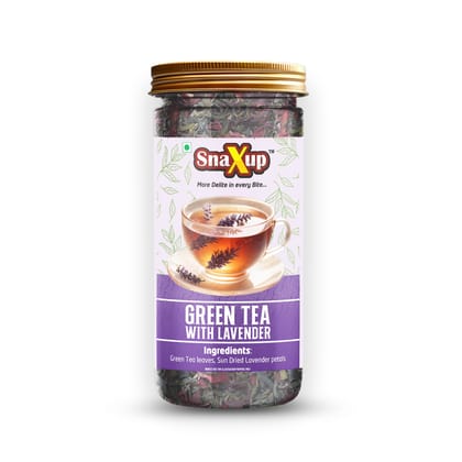 SnaXup Green Tea With Lavender Tea 100Gm