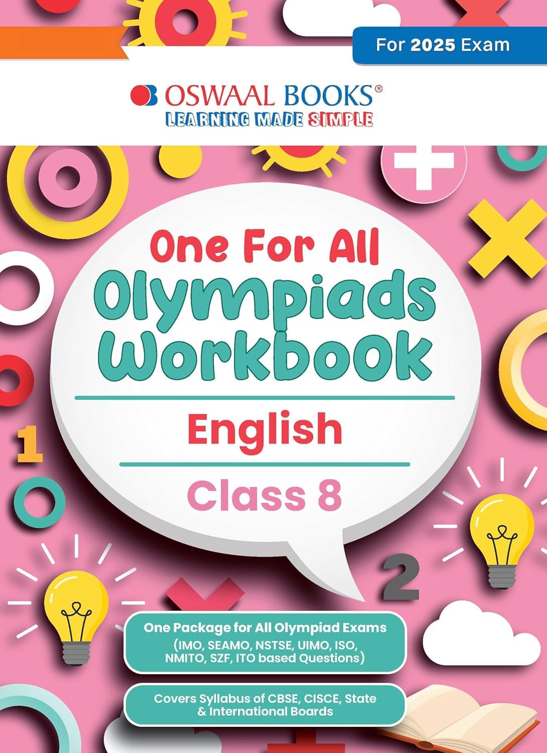 Oswaal Books One For All Olympiads Workbook English, Class 8, For 2025 Exam, Multiple Olympiad Question Bank [Paperback] Oswaal Books And Learning Private Limited