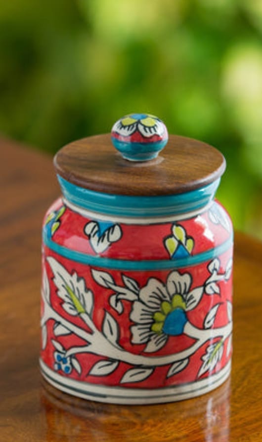Hand-painted Multi Utility Storage Jars & Containers