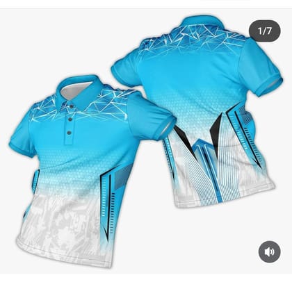 Tejaswini Creation Polo T-Shirt (L) | Geometric Graphic Print | Sports & Casual