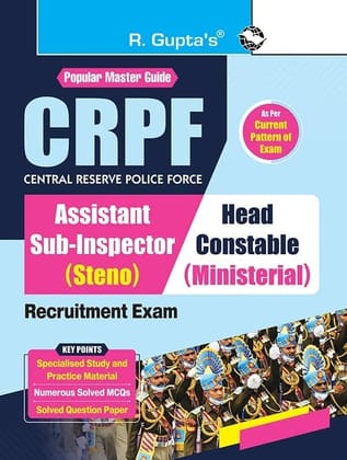 CRPF : Assistant Sub-Inspector (Steno) and Head Constable (Ministerial) Recruitment Exam Guide [Paperback] [Sep 29, 2023] RPH Editorial Board