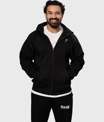 Fuaark Black Cotton Men's Gym Jacket ( Pack of 1 )