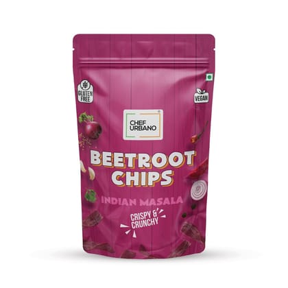 Chef Urbano Chips Beetroot Indian Masala Pouch 80 Gms (MRP: Rs. 149/-)