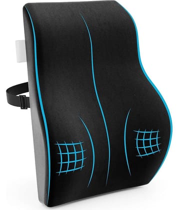 RAMDEV ENTERPRISE Memory Foam Back / Lumbar Support Single Black