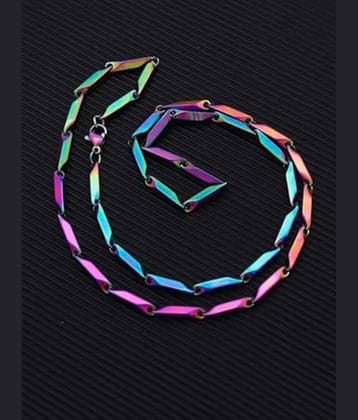 Style Wind Silver Plated Stainless Steel Chain ( Pack of 1 )