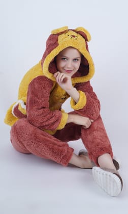 Imported Winter Nightsuite Heavy Stuff Dress for Girls-S
