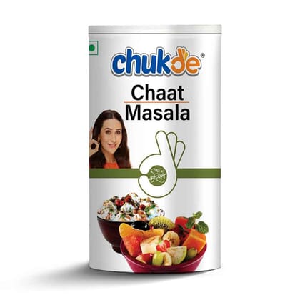 Chukde Spices Chaat Masala | Chat Masala Sprinkler Bottle | Vegan | No Colors | Gluten Friendly | NON-GMO | Indian Origin | Suitable for Vegetarians | 100g