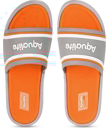 Aqualite Grey Men's Slide Flip Flop