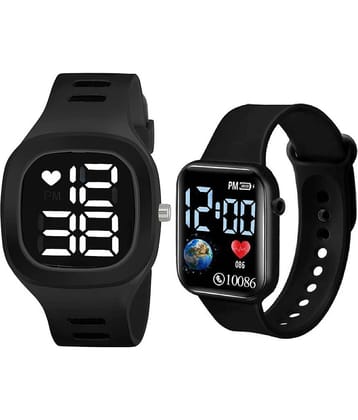 DECLASSE Black Dial Digital Boys Watch ( Pack Of 2 )