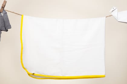 IVEI Pure Soft Cotton Dhoti TOWELS for Babies/Kids Set of 2 Towels-Yellow