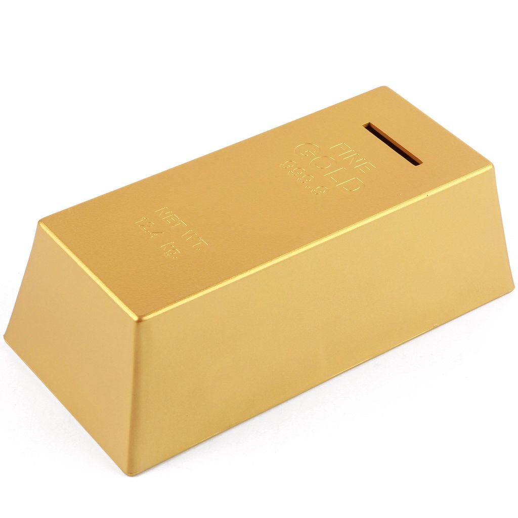 Gold Bar - Coin Bank - Stationery | Buy online on ZillyBuy