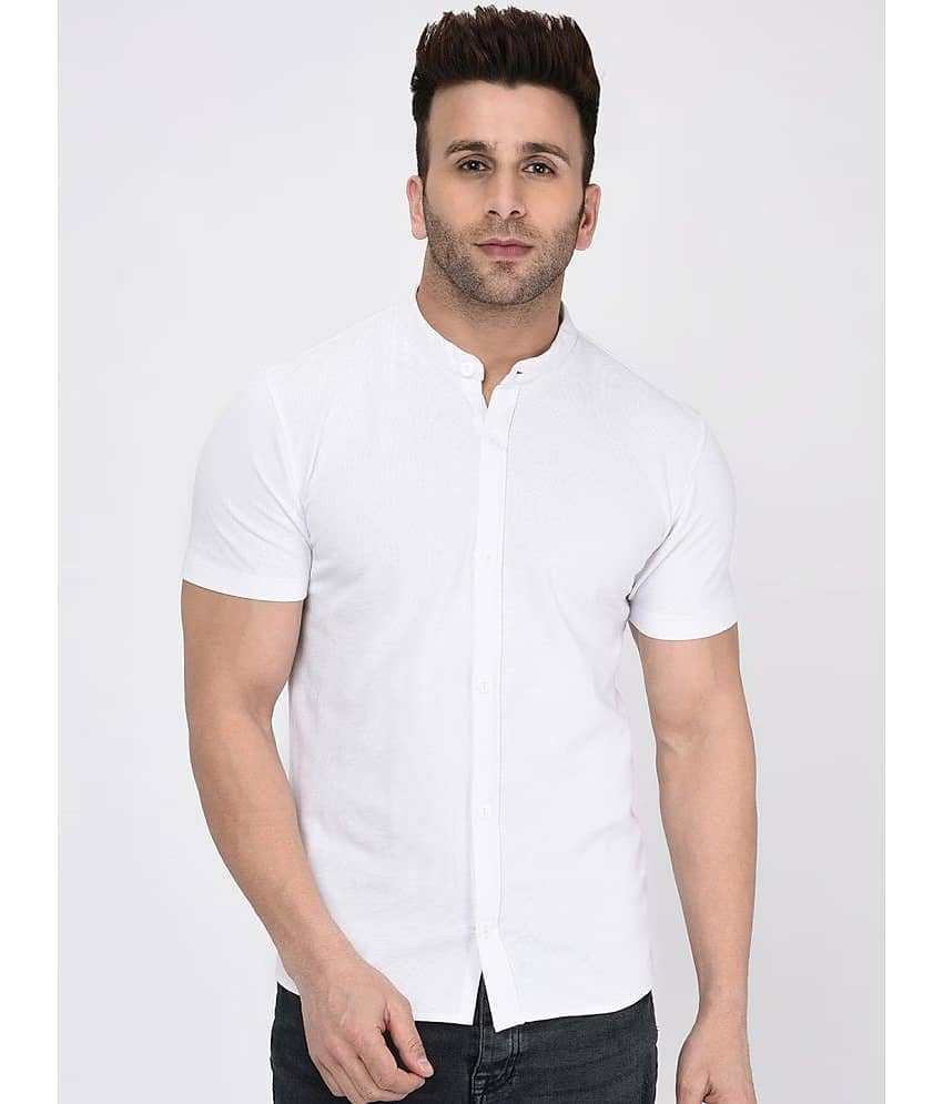 RELANE Cotton Blend Regular Fit Solids Half Sleeves Men's Casual Shirt - Black ( Pack of 1 )