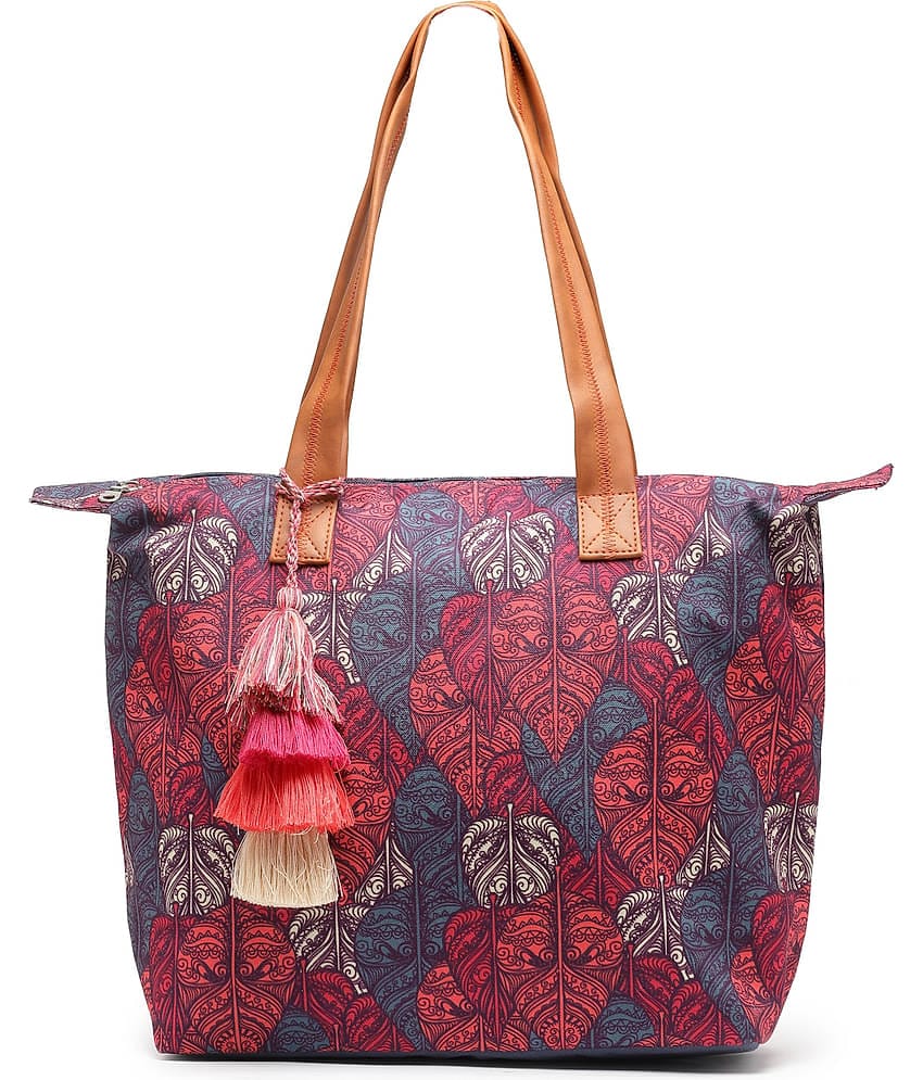 Anekaant Tote Bag Cotton Set of 1 ( Navy Blue )