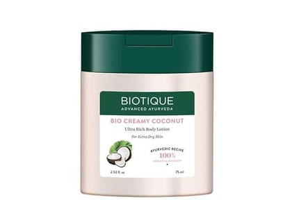 Biotique Creamy Coconut Deep Nourish Body Lotion 75ml