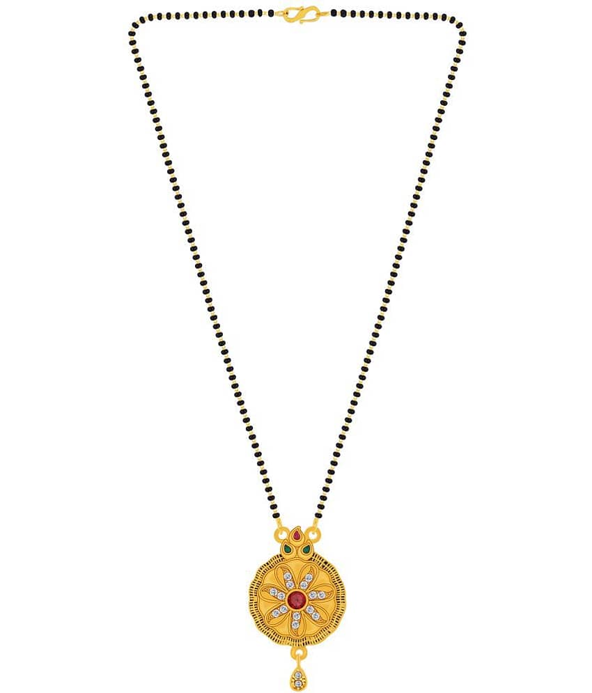 Silver Shine - Golden Mangalsutra ( Pack of 1 )