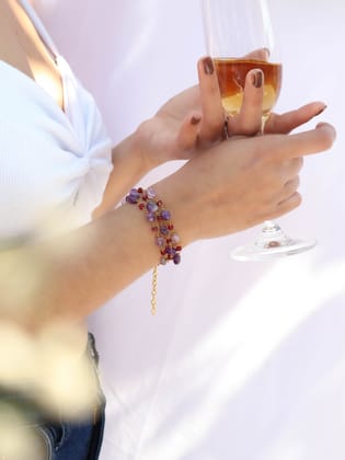 Ezra Multicolored Bracelet-Purple