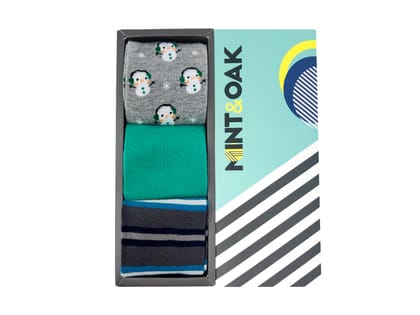 Threefold Comfort Set-of-3 Crew Socks for Men