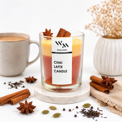 Wicks N More Latte Style Scented Candles | CAF Inspired Decorative Candle