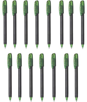Pentel Energel Bl417 - 15 Lime Green Ink Color Roller Ball Pen (Pack Of 15, Lime Green)