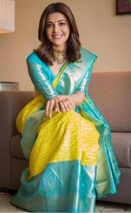 Zari Work Silk Saree With Blouse Piece