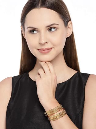 Traditional gold plated brass Bangle
